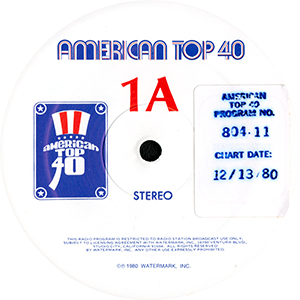 American Top 40 LP Label