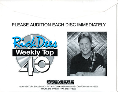 Weekly Top 40 2000 CD Envelope