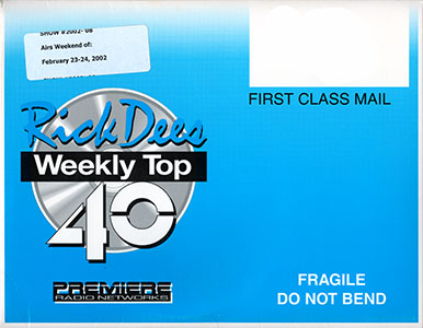 Weekly Top 40 2000 CD Envelope