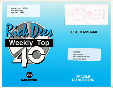 Weekly Top 40 1999 CD Envelope