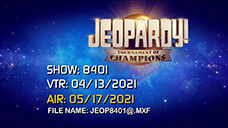 [Jeopardy! 2021 Tournament of Champions - Title Slate]