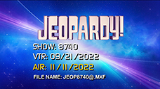 [Jeopardy! 2022 Tournament of Champions - Title Slate]