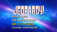 [Jeopardy! 2022 Tournament of Champions - Title Slate]