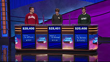 [Jeopardy! 2018 College Championship - Image of the final results]