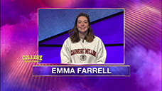 [Jeopardy! 2020 College Championship - Emma Farrell]