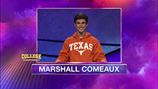 [Jeopardy! 2020 College Championship - Marshall Comeaux]