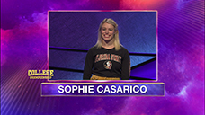 [Jeopardy! 2020 College Championship - Sophie Casarico]