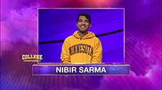 [Jeopardy! 2020 College Championship - Nibir Sarma]