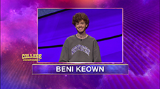 [Jeopardy! 2020 College Championship - Beni Keown]