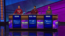 [Jeopardy! 2020 College Championship - Image of the final results]