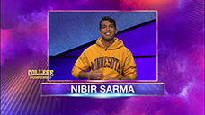 [Jeopardy! 2020 College Championship - Nibir Sarma]