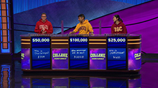 [Jeopardy! 2020 College Championship - Image of the final results #3]