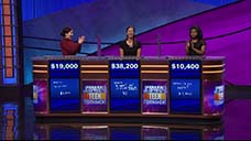 [Jeopardy! 2018 Teen Tournament - Image of the day two final results]