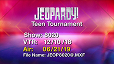 [Jeopardy! 2019 Teen Tournament - Title Slate]