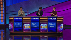 [Jeopardy! 2019 Teen Tournament - Image of the day two final results]